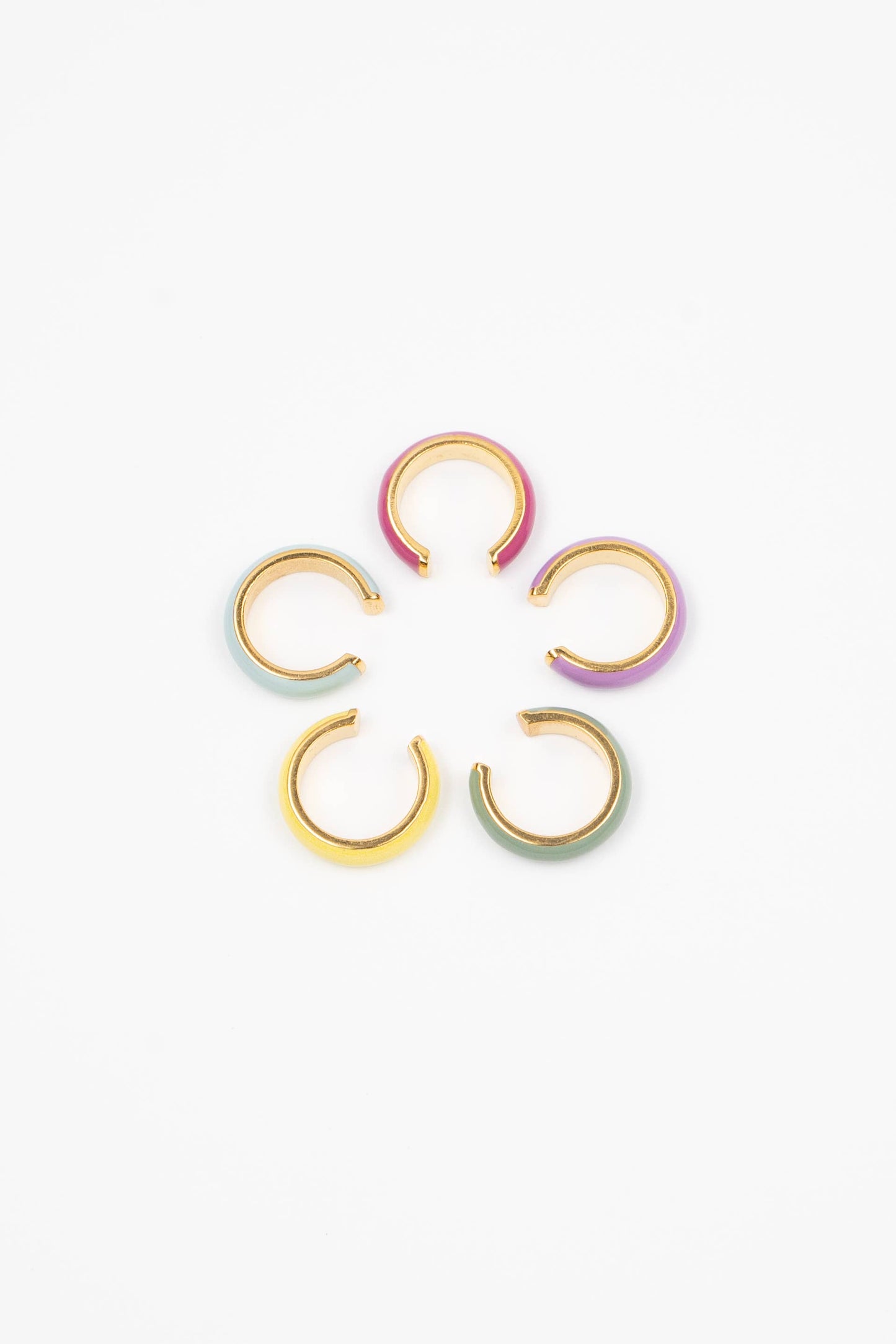 E-109 Colored Ear Cuff Blue