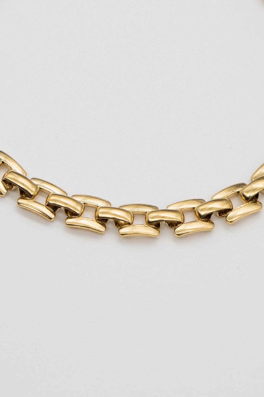 N-103 Squared Chain Necklace