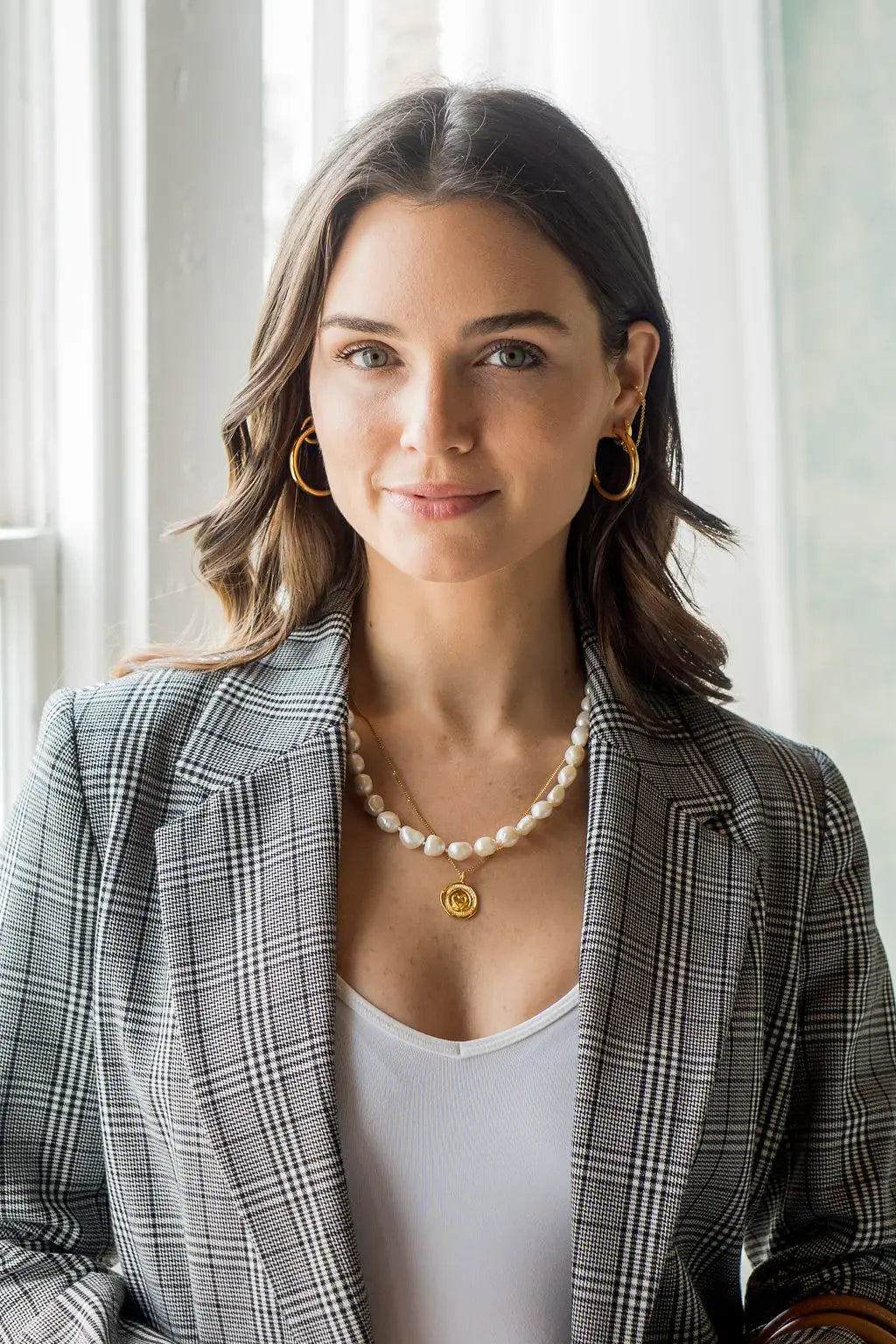 N-109 Freshwater Pearl Statement Necklace