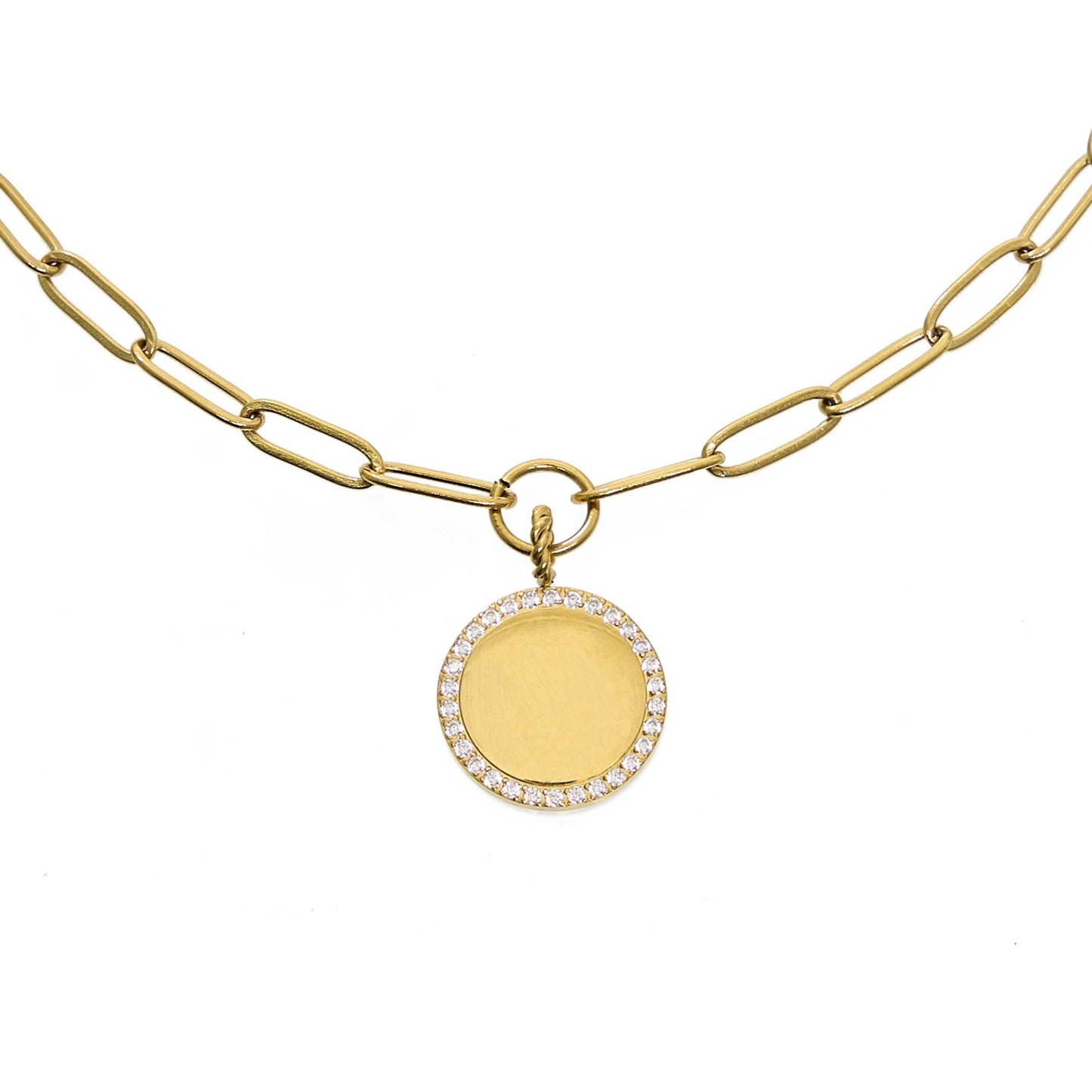 N-106 Paperclip Coin Necklace