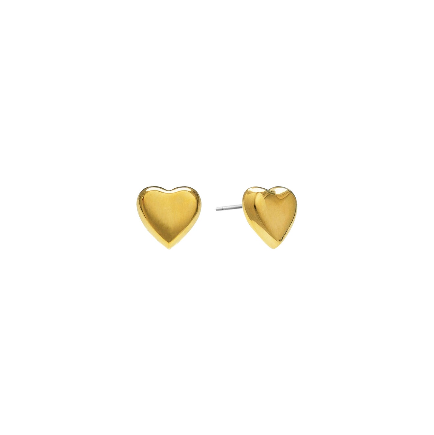 E-111 Puffy Heart Studs