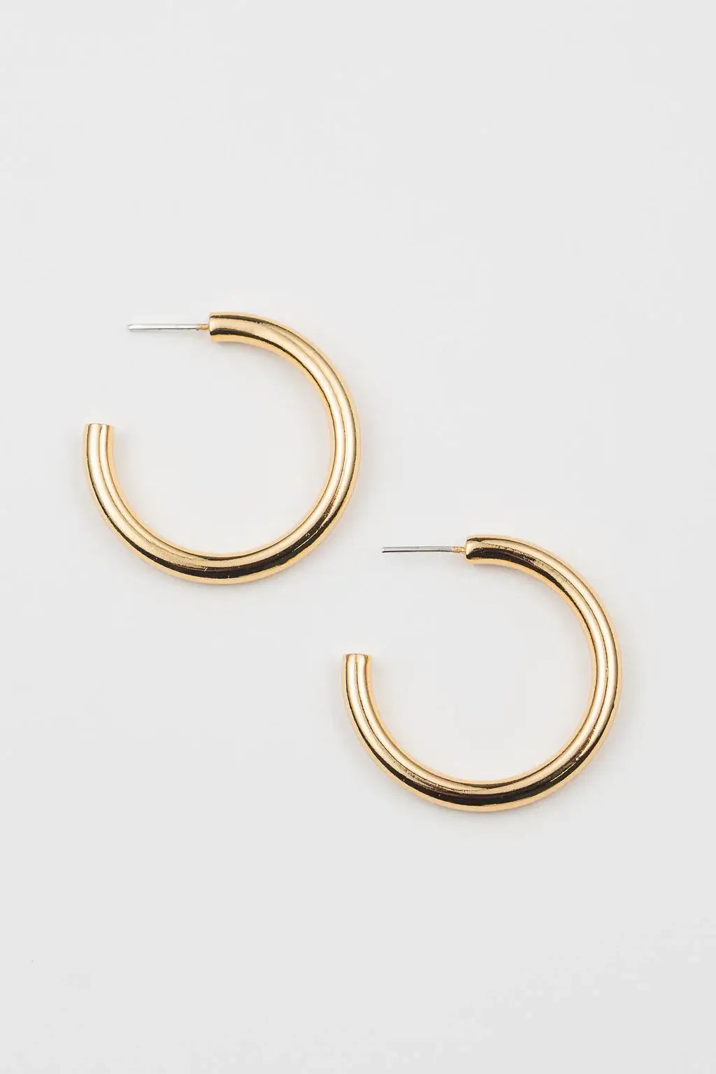 Chunky Tube Hoops, Medium