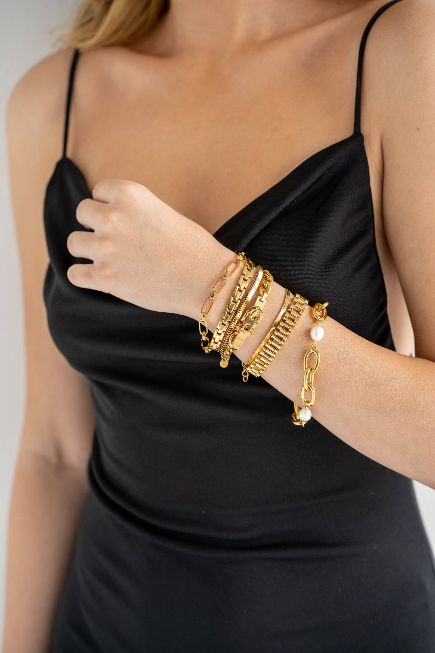 Gold Watch Band Bracelet